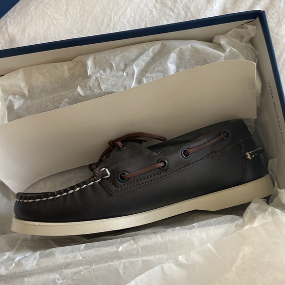 Sebago Brown Portland Boat Shoes NWT Never Used Size 7 - Picture 7 of 8